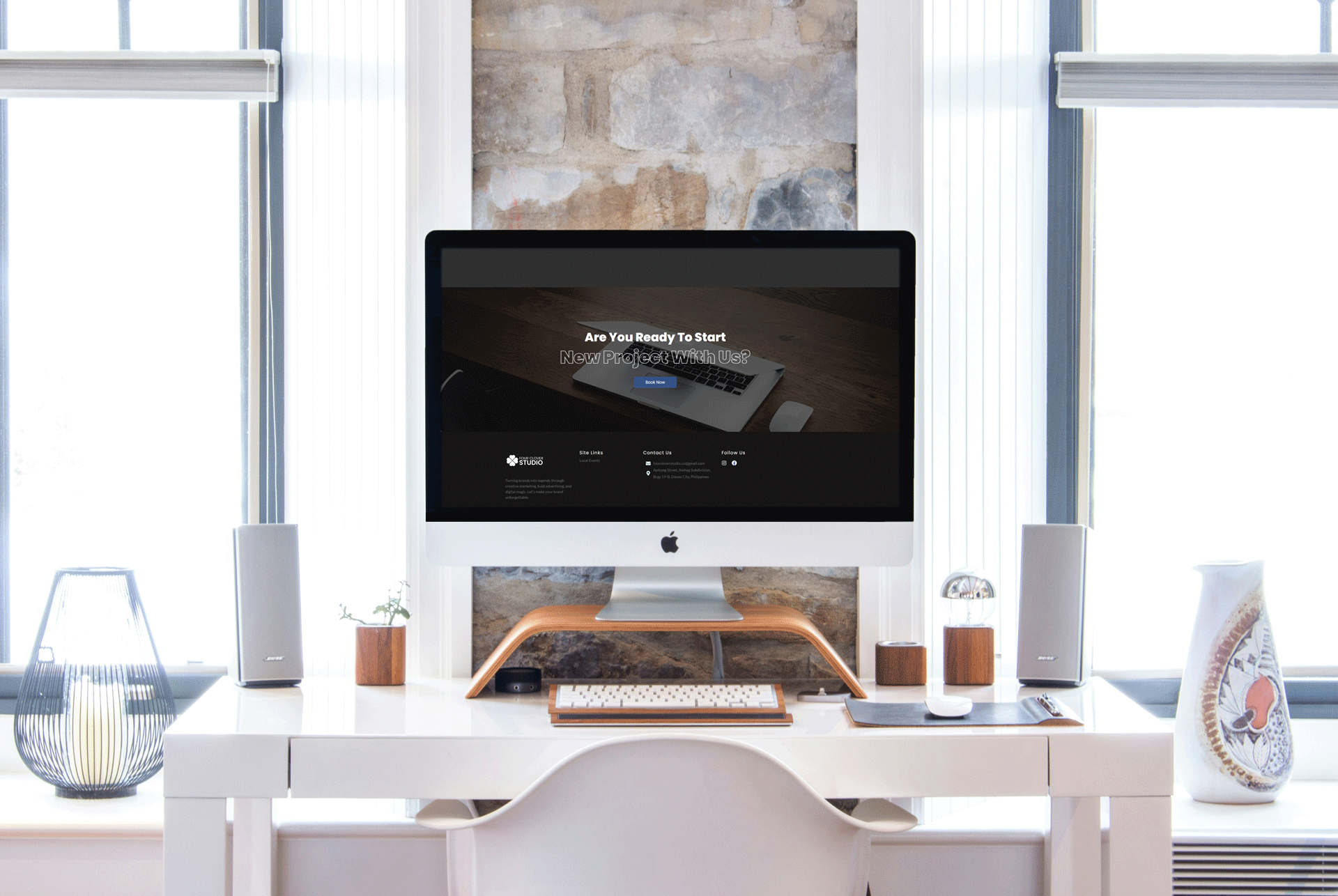 Four Clover Studio - Four Clover Studio website on desktop